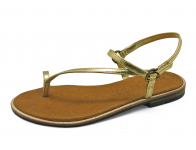 Women Sandals Flat SC-12 Gold Nappa